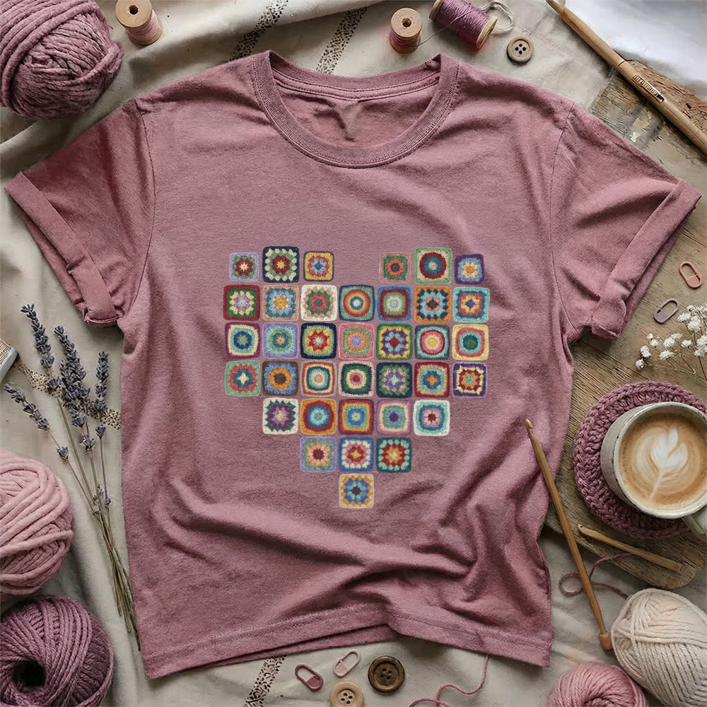 Granny Core Heart T-Shirt