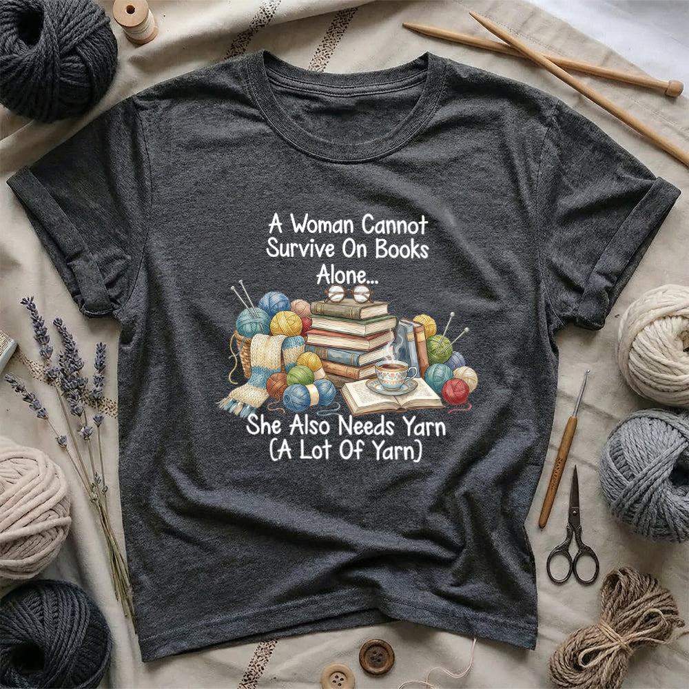 Books & Yarn Lover T-Shirt
