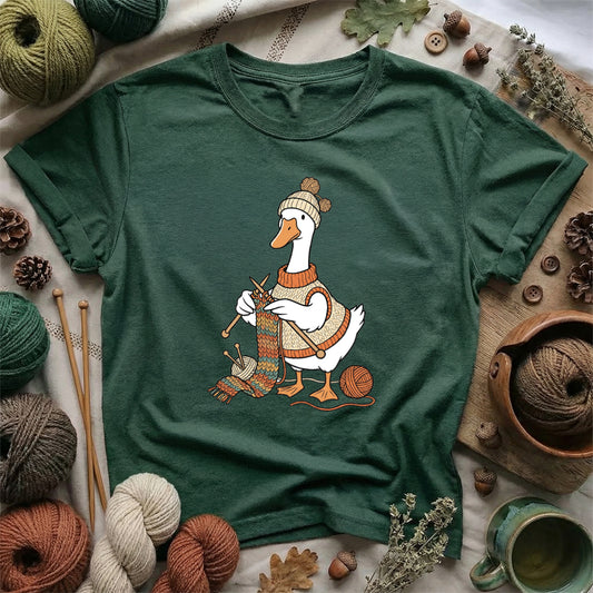 Cozy Goose Knitting T-Shirt