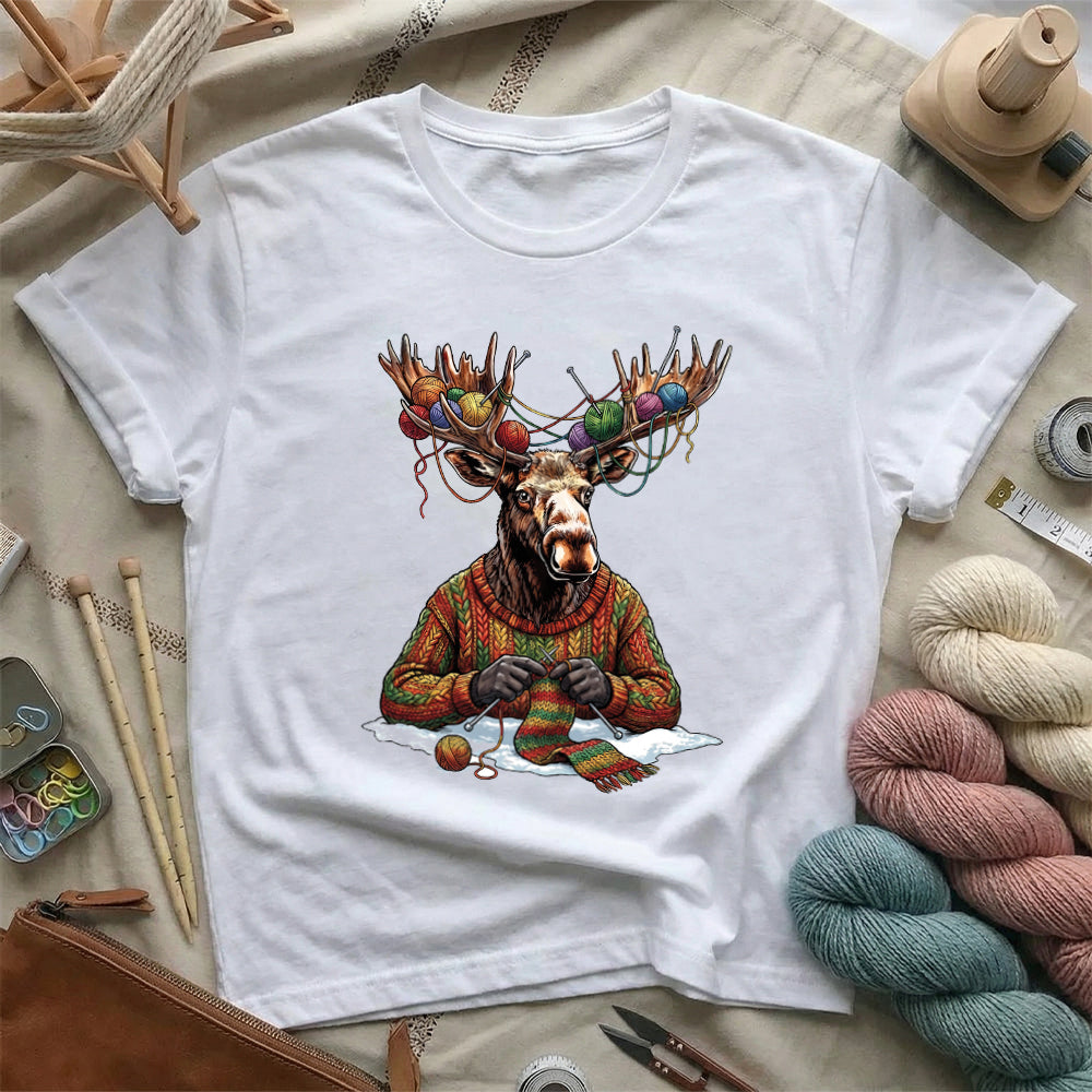 Woodland Knitter Moose T-Shirt